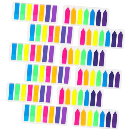 FUNNETOYU 12 Sätze Teiliges Fluoreszierende Pet Haftstreifen mit Markierungsbalken Index Transparente Wasserfeste Seitenmarker für Bücher Schulhefte Notizen Büro und Studium Beschreibbare FUNNETOYU 12 Sätze Teiliges Fluoreszierende Pet Haftstreifen mit Markierungsbalken Index Transparente Wasserfeste Seitenmarker für Bücher Schulhefte Notizen Büro und Studium Beschreibbare von FUNNETOYU