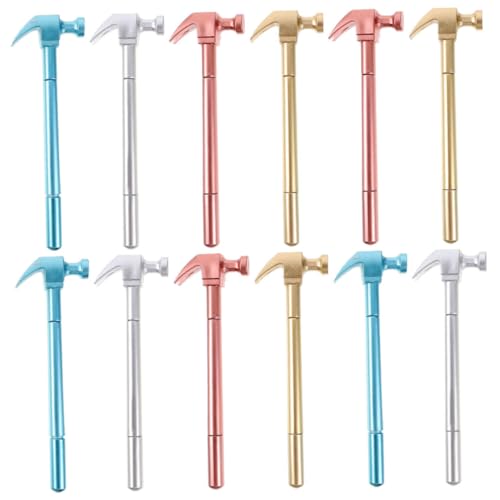 FUNNETOYU 12 Stück Hammerform Gelstifte für Schüler und Kreative Rutschfeste Design Kugelschreiber in Grün Silber Gold und Rot Langlebige Leichte Schreibstifte für Schule und Büro FUNNETOYU 12 Stück Hammerform Gelstifte für Schüler und Kreative Rutschfeste Design Kugelschreiber in Grün Silber Gold und Rot Langlebige Leichte Schreibstifte für Schule und Büro von FUNNETOYU