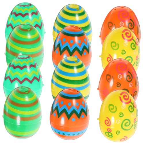 FUNNETOYU 12 Stück Osterei Füllbonbons Befüllbare Eierornamente Eiförmige Schachteln Passende Eier Ostereier Schachteln Osterei -süßigkeitenschachteln Befüllbare Ostereier Plastik FUNNETOYU 12 Stück Osterei Füllbonbons Befüllbare Eierornamente Eiförmige Schachteln Passende Eier Ostereier Schachteln Osterei -süßigkeitenschachteln Befüllbare Ostereier Plastik von FUNNETOYU