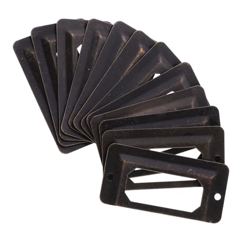 FUNNETOYU 12 Stück Teiliges Antike Metall etikettenhalter aus Stahl Stabile Möbelbeschriftung Vielseitige Label Frames für Büro Aktenschrank und Aufbewahrungsboxen Rostfreie FUNNETOYU 12 Stück Teiliges Antike Metall etikettenhalter aus Stahl Stabile Möbelbeschriftung Vielseitige Label Frames für Büro Aktenschrank und Aufbewahrungsboxen Rostfreie von FUNNETOYU