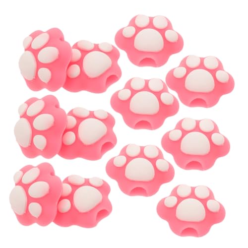FUNNETOYU 12 Stück Teiliges Kawaii Silikon Stiftkappen mit Katzenpfoten Design Niedliche Mini Bleistiftaufsätze für Schul und Klassenzimmer Belohnungen Tragbare Schulmaterialien von FUNNETOYU