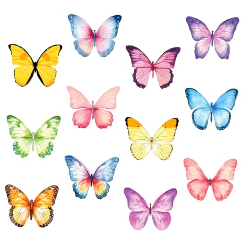 FUNNETOYU 12 Stück Teiliges Memo Sticker Schmetterling Aquarell Selbstklebende Notizzettel Büro Memo Pads Praktisch Tragbar Stark Klebend Für Schule und Arbeit FUNNETOYU 12 Stück Teiliges Memo Sticker Schmetterling Aquarell Selbstklebende Notizzettel Büro Memo Pads Praktisch Tragbar Stark Klebend Für Schule und Arbeit von FUNNETOYU