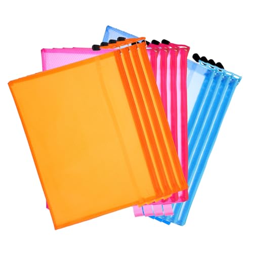 FUNNETOYU 12 Stück Teiliges PVC Zipper Dokumententaschen Transparente Organizer mit Flachem Reißverschluss Langlebige Datei und Kosmetik Aufbewahrungstaschen für Büro Schule und Reise FUNNETOYU 12 Stück Teiliges PVC Zipper Dokumententaschen Transparente Organizer mit Flachem Reißverschluss Langlebige Datei und Kosmetik Aufbewahrungstaschen für Büro Schule und Reise von FUNNETOYU