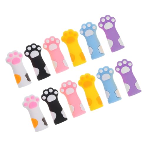 FUNNETOYU 12 Stück Teiliges Silikon Bleistiftaufsätze Katzenpfote Bleistiftkappen Schutzkappen für Schreibwaren Schulbedarf Bunte Weiche Stiftaufsätze Niedliches Design Einfach zu Verwenden FUNNETOYU 12 Stück Teiliges Silikon Bleistiftaufsätze Katzenpfote Bleistiftkappen Schutzkappen für Schreibwaren Schulbedarf Bunte Weiche Stiftaufsätze Niedliches Design Einfach zu Verwenden von FUNNETOYU