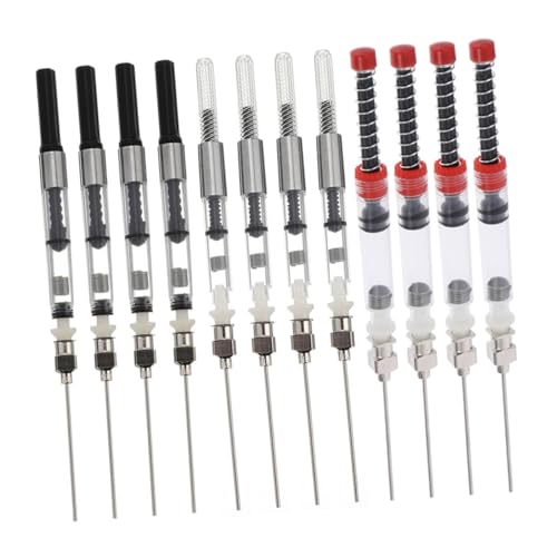 FUNNETOYU 12 Stück Teiliges Stift Tintenabsorber aus und Kunststoff Langlebiger Federkonverter für Füllfederhalter Ergonomisch Leicht und Praktisch für Einfaches Nachfüllen FUNNETOYU 12 Stück Teiliges Stift Tintenabsorber aus und Kunststoff Langlebiger Federkonverter für Füllfederhalter Ergonomisch Leicht und Praktisch für Einfaches Nachfüllen von FUNNETOYU