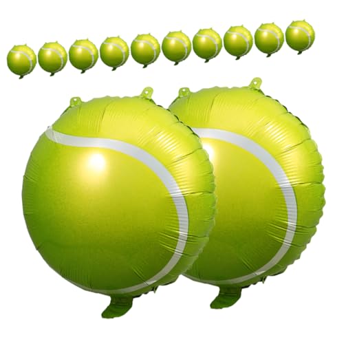 FUNNETOYU 12 Stück Tennisballon für Tennis-Thema Orange Geburtstag LED Ballons Masse aufblasbarer ball luftballons Partyballon Tennis-Ballon-Dekore Partydekorationen Aluminiumfolie Green FUNNETOYU 12 Stück Tennisballon für Tennis-Thema Orange Geburtstag LED Ballons Masse aufblasbarer ball luftballons Partyballon Tennis-Ballon-Dekore Partydekorationen Aluminiumfolie Green von FUNNETOYU