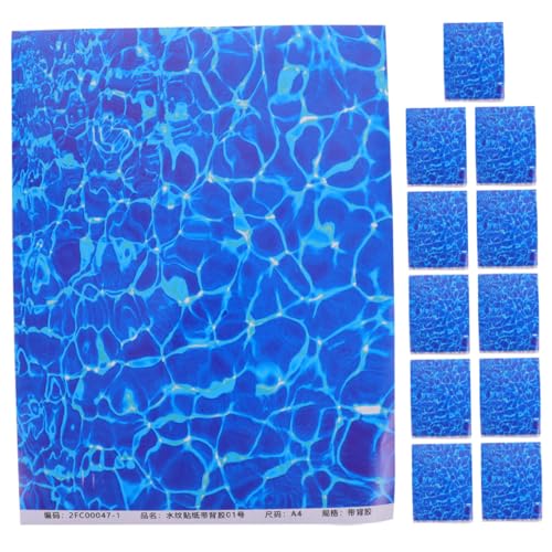 FUNNETOYU 12 Stück Wasserwellen Textur Scrapbook Papier für Klassenzimmer Büro und Partys Selbstklebende Dekorationen mit Muster für Diy Bastelprojekte und Modelle FUNNETOYU 12 Stück Wasserwellen Textur Scrapbook Papier für Klassenzimmer Büro und Partys Selbstklebende Dekorationen mit Muster für Diy Bastelprojekte und Modelle von FUNNETOYU