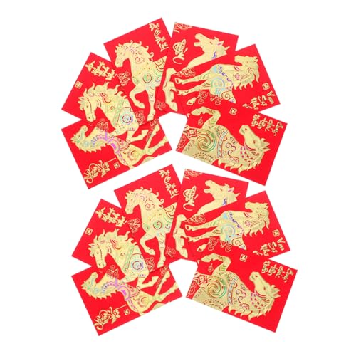 FUNNETOYU 120 Stück Rote Umschläge Jahr Des Pferdes Kleine Papier-hongbao mit Eleganten Pferde Vietnamesischen Motiven Robuste Geldumschläge für Chinesisches Neujahr Frühlingsfest Geburtstag FUNNETOYU 120 Stück Rote Umschläge Jahr Des Pferdes Kleine Papier-hongbao mit Eleganten Pferde Vietnamesischen Motiven Robuste Geldumschläge für Chinesisches Neujahr Frühlingsfest Geburtstag von FUNNETOYU
