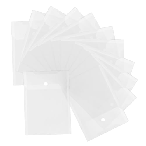 FUNNETOYU 12Stücke Dokumententasche Transparente Datei Organizer mit Stabilem Material für Büro Schule und Reisen Schützt Wichtige Dokumente vor Wasser und Schmutz von FUNNETOYU
