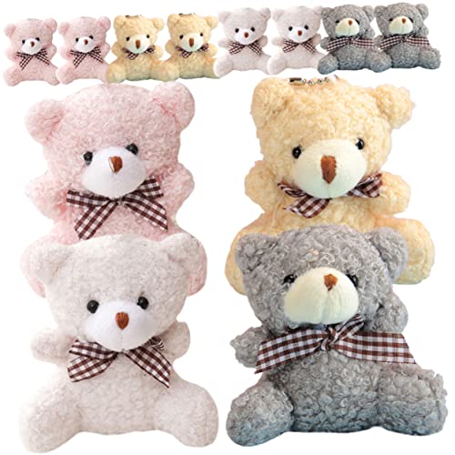 FUNNETOYU 12Stücke Kuscheltier Schlüsselanhänger Plüschanhänger für Taschen Rucksäcke und Weiche Bärenfiguren Farben für Dekoration FUNNETOYU 12Stücke Kuscheltier Schlüsselanhänger Plüschanhänger für Taschen Rucksäcke und Weiche Bärenfiguren Farben für Dekoration von FUNNETOYU