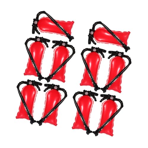 FUNNETOYU 12stücke Feuerwehrballons Aufblasbare Folienballons Feuerlöscher-form Für Feuerwehrpartys Und Kindergeburtstage Robustes Material Einfach Zu Befüllen Lebendige Farben Für von FUNNETOYU