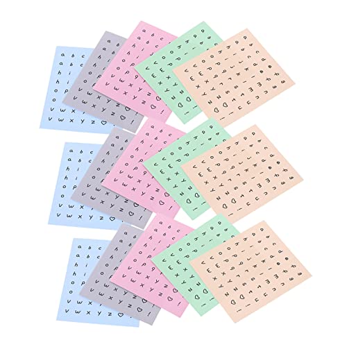 FUNNETOYU 15 Blatt Süße Alphabet Aufkleber Dekorative Buchstabensticker für Scrapbooking Selbstklebende Buchstaben für Kreative Projekte und DIY Dekoration Langlebig und Zufällige Farbe FUNNETOYU 15 Blatt Süße Alphabet Aufkleber Dekorative Buchstabensticker für Scrapbooking Selbstklebende Buchstaben für Kreative Projekte und DIY Dekoration Langlebig und Zufällige Farbe von FUNNETOYU