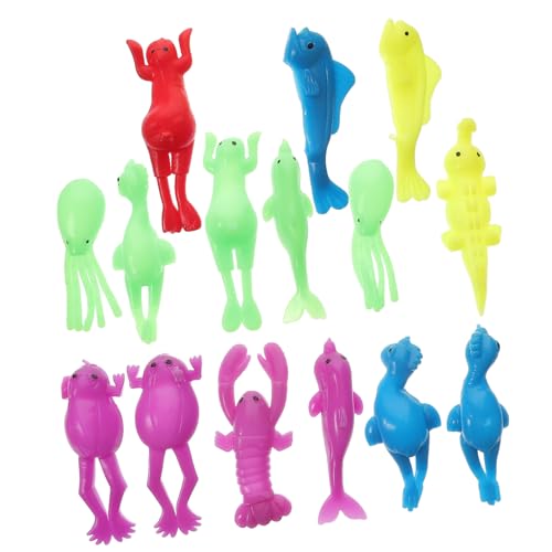 FUNNETOYU 15 Stück Teiliges Elastische Meerestiere Schleuder aus TPR Lustige Finger für Waschbare Party Mitgebsel für Mädchen und Jungen FUNNETOYU 15 Stück Teiliges Elastische Meerestiere Schleuder aus TPR Lustige Finger für Waschbare Party Mitgebsel für Mädchen und Jungen von FUNNETOYU