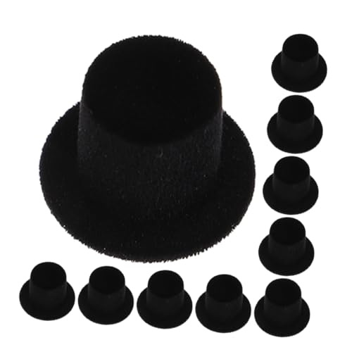 FUNNETOYU 15 Stück Teiliges Mini Kleine Puppenhüte aus Flockiertem Harz Langlebige DIY Dekoration für Handwerk Weihnachts und Partyzubehör für Puppen und Bastelprojekte von FUNNETOYU