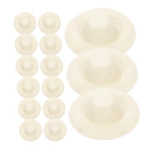 FUNNETOYU 15 Stück Teiliges Mini Strohhüte für DIY Bastelarbeiten Miniatur Puppenhüte aus Langlebige Naturfarbene Accessoires für Puppenhaus und Dekoration FUNNETOYU 15 Stück Teiliges Mini Strohhüte für DIY Bastelarbeiten Miniatur Puppenhüte aus Langlebige Naturfarbene Accessoires für Puppenhaus und Dekoration von FUNNETOYU