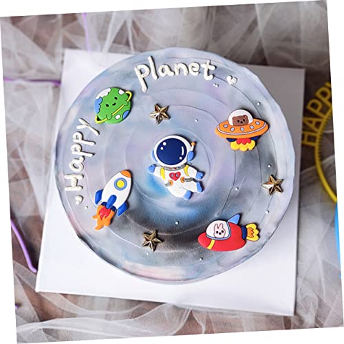 FUNNETOYU 15 Stück Teiliges Weltraum Kuchen Deko mit Astronautenfiguren Kindgerechte Geburtstagsdekoration Vielseitige Essbare Tortendeko für Jungen und Mädchen Sichere Materialien für FUNNETOYU 15 Stück Teiliges Weltraum Kuchen Deko mit Astronautenfiguren Kindgerechte Geburtstagsdekoration Vielseitige Essbare Tortendeko für Jungen und Mädchen Sichere Materialien für von FUNNETOYU