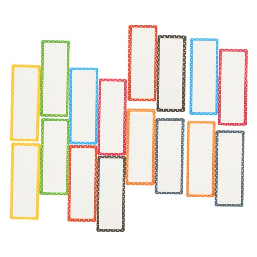 FUNNETOYU 16 Blatt Wiederverwendbare Magnetische Namensschilder Pet Beschreibbar Abwischbar Flexibel für Whiteboards Kühlschrank Büro Schule von FUNNETOYU