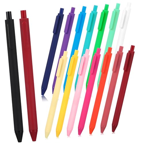 FUNNETOYU 16 Stück Teiliges Gelstift Einziehbare Gelschreiber mit Glatter Schreibspitze Komfortabler Griff Bunte Kugelschreiber für Büro Schule und Alltag FUNNETOYU 16 Stück Teiliges Gelstift Einziehbare Gelschreiber mit Glatter Schreibspitze Komfortabler Griff Bunte Kugelschreiber für Büro Schule und Alltag von FUNNETOYU