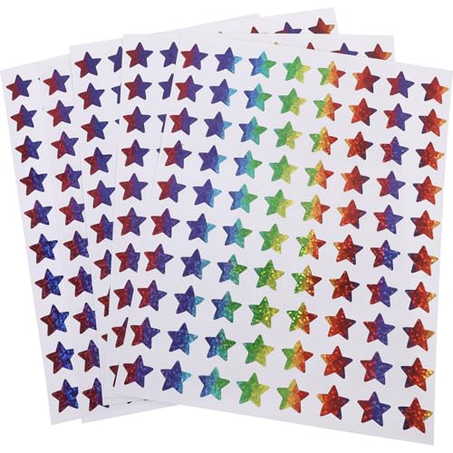 FUNNETOYU 18 Blatt Bunte Sternaufkleber Selbstklebende Ästhetische Sticker für Notizbücher Laptops und Scrapbooking für Kreative Projekte und Dekoration FUNNETOYU 18 Blatt Bunte Sternaufkleber Selbstklebende Ästhetische Sticker für Notizbücher Laptops und Scrapbooking für Kreative Projekte und Dekoration von FUNNETOYU