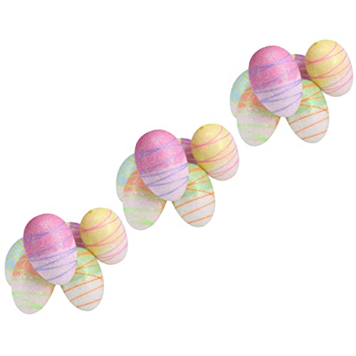 FUNNETOYU 18 Stück Ostereier Zum Selbermachen Eier DIY Ei Dekorative Eier Dekoration Eier Hängende Eier Basteleien Eier Partygeschenk Festival Eier Ornament Eier Künstliche von FUNNETOYU