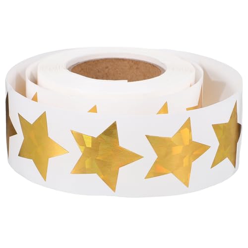 FUNNETOYU 1Rolle Aufkleber Selbstklebende Sterne für Belohnungen Klassenzimmer Bastelprojekte Glitzernde Geschenkverpackung Kreative Belohnungsaufkleber FUNNETOYU 1Rolle Aufkleber Selbstklebende Sterne für Belohnungen Klassenzimmer Bastelprojekte Glitzernde Geschenkverpackung Kreative Belohnungsaufkleber von FUNNETOYU