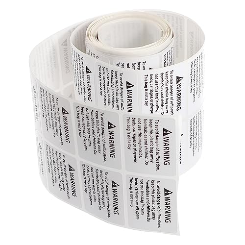 FUNNETOYU 1Rolle Erstickungswarnetiketten Rollkleber Aufkleber für Packungen Warnhinweise für Versand mit Haftung Langlebige FUNNETOYU 1Rolle Erstickungswarnetiketten Rollkleber Aufkleber für Packungen Warnhinweise für Versand mit Haftung Langlebige von FUNNETOYU