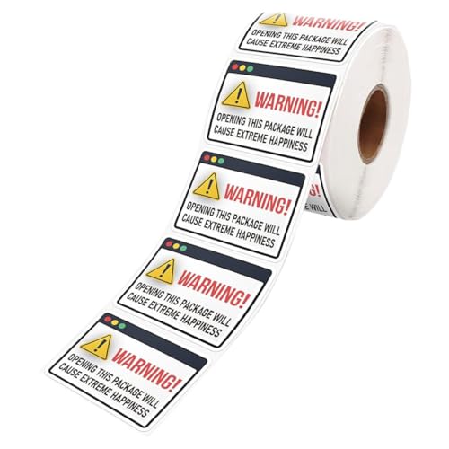 FUNNETOYU 1Rolle Extreme Happiness Aufkleber Selbstklebende Warnaufkleber für Verpackungen und DIY Verschließen von Kartons für Persönliche Botschaften FUNNETOYU 1Rolle Extreme Happiness Aufkleber Selbstklebende Warnaufkleber für Verpackungen und DIY Verschließen von Kartons für Persönliche Botschaften von FUNNETOYU