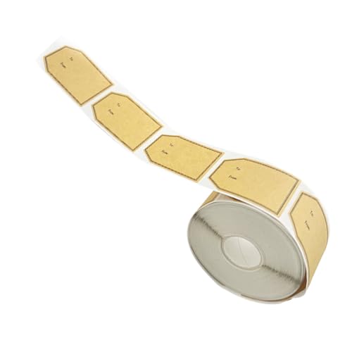 FUNNETOYU 1Rolle Selbstklebende Kraftpapier Beschreibbar für Pakete DIY Bastelarbeiten Langlebig Vielseitig Einsetzbar für Lebensmittel Einmachgläser von FUNNETOYU