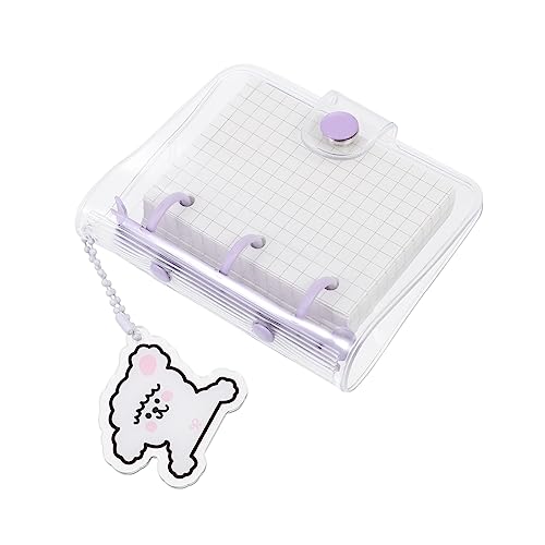 FUNNETOYU 1Satz Mini Ring Binder Notizbuch mit Cover Teiliges DIY Scrapbook für Kreative Notizen für Schule Büro und Kariertes FUNNETOYU 1Satz Mini Ring Binder Notizbuch mit Cover Teiliges DIY Scrapbook für Kreative Notizen für Schule Büro und Kariertes von FUNNETOYU