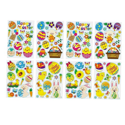 FUNNETOYU 1satz -Eier Aufkleber Bunte Kaninchen Sticker Für Kreative Dekoration Geeignet Für Fenster Wände Und Für Festlichkeiten Und Bastelprojekte FUNNETOYU 1satz -Eier Aufkleber Bunte Kaninchen Sticker Für Kreative Dekoration Geeignet Für Fenster Wände Und Für Festlichkeiten Und Bastelprojekte von FUNNETOYU