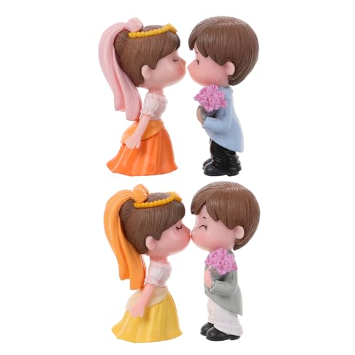 FUNNETOYU 2 Paare Kleine Ornamente Für Paare Kuchendekor Kompakte Tortendekoration Hochzeitstortedekor Tortenaufsatz Hochzeit Cake Topper Hochzeit Braut Und Bräutigam Hochzeitsdekor Plastik FUNNETOYU 2 Paare Kleine Ornamente Für Paare Kuchendekor Kompakte Tortendekoration Hochzeitstortedekor Tortenaufsatz Hochzeit Cake Topper Hochzeit Braut Und Bräutigam Hochzeitsdekor Plastik von FUNNETOYU