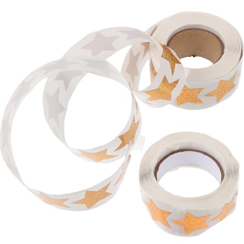 FUNNETOYU 2 Rollen DIY Holografische Sternenaufkleber Selbstklebende Sticker für Tagebuch Collagen und Bastelprojekte für Kreative Dekoration FUNNETOYU 2 Rollen DIY Holografische Sternenaufkleber Selbstklebende Sticker für Tagebuch Collagen und Bastelprojekte für Kreative Dekoration von FUNNETOYU
