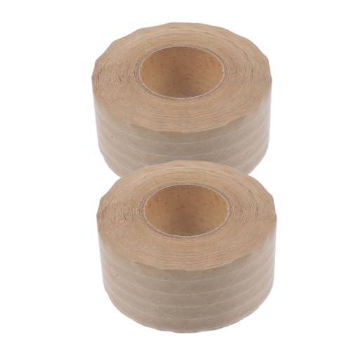FUNNETOYU 2 Rollen Dichtungsband Wasseraktiviertes Klebeband Nass Klebeband Für Bilderrahmen Wasserdichtes Band Gummiertes Papierband Band Schwere Packband Aus Papier Kraftpapier FUNNETOYU 2 Rollen Dichtungsband Wasseraktiviertes Klebeband Nass Klebeband Für Bilderrahmen Wasserdichtes Band Gummiertes Papierband Band Schwere Packband Aus Papier Kraftpapier von FUNNETOYU