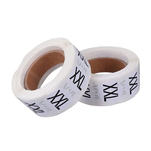 FUNNETOYU 2 Rollen Selbstklebende Premium Kleidergrößen aufkleber Rund Multifunktionale Größenetiketten für Textilien Hohe Haftung Verpackungen pro Lesbare Beschriftung FUNNETOYU 2 Rollen Selbstklebende Premium Kleidergrößen aufkleber Rund Multifunktionale Größenetiketten für Textilien Hohe Haftung Verpackungen pro Lesbare Beschriftung von FUNNETOYU