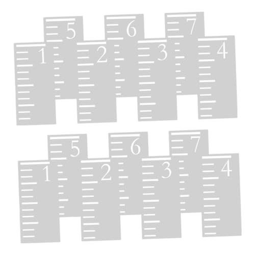 FUNNETOYU 2 Sätze Fuß Wachstumsmaßstab Stencil aus Kunststoff Hohles Messlineal für Wandmalerei Leichtes Platzsparendes Höhenmess Template für Kinderzimmer FUNNETOYU 2 Sätze Fuß Wachstumsmaßstab Stencil aus Kunststoff Hohles Messlineal für Wandmalerei Leichtes Platzsparendes Höhenmess Template für Kinderzimmer von FUNNETOYU