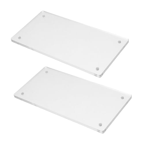 FUNNETOYU 2 Sets Acryl-bilderrahmen: Doppelseitiger Magnetrahmen, Transparenter Rahmenloser Präsentationsständer Für Die Dekoration Im Home-office, 10 X 20 Cm von FUNNETOYU