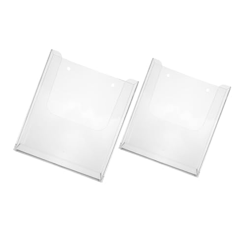 FUNNETOYU 2 Stück Acryl Wandhalterung Prospekthalter Transparent Teiliges Einzelschicht und Dokumenten Organizer Moderner und Broschürenständer für Büro und Zuhause FUNNETOYU 2 Stück Acryl Wandhalterung Prospekthalter Transparent Teiliges Einzelschicht und Dokumenten Organizer Moderner und Broschürenständer für Büro und Zuhause von FUNNETOYU