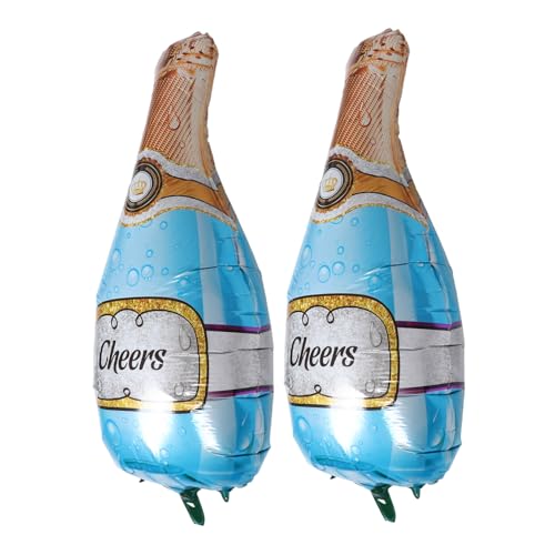 FUNNETOYU 2 Stück Aluminiumfolie Ballons Weinflasche Langlebig und Wiederverwendbar für Geburtstag Partydekoration Junggesellenabschied Hochzeit Raumdeko Weinflaschenförmige Folienballons FUNNETOYU 2 Stück Aluminiumfolie Ballons Weinflasche Langlebig und Wiederverwendbar für Geburtstag Partydekoration Junggesellenabschied Hochzeit Raumdeko Weinflaschenförmige Folienballons von FUNNETOYU