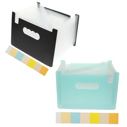 FUNNETOYU 2 Stück Erweiterbare Dokumentenmappe Teilig Organizer mit Fächern Aktenordner für Büro und Reisen Blau und Schwarz Langlebig und Praktisch für Dokumente FUNNETOYU 2 Stück Erweiterbare Dokumentenmappe Teilig Organizer mit Fächern Aktenordner für Büro und Reisen Blau und Schwarz Langlebig und Praktisch für Dokumente von FUNNETOYU