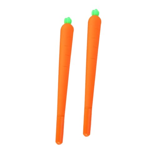 FUNNETOYU 2 Stück Karotten Gel Tintenroller mit Silikonhülle Glattes Schreiben Leichte Langlebige Kugelschreiber für Schüler und Büro Nachfüllbar Geschenkidee für Schule und Arbeit FUNNETOYU 2 Stück Karotten Gel Tintenroller mit Silikonhülle Glattes Schreiben Leichte Langlebige Kugelschreiber für Schüler und Büro Nachfüllbar Geschenkidee für Schule und Arbeit von FUNNETOYU
