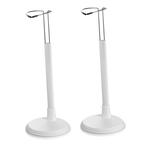 FUNNETOYU 2 Stück Kreativer Puppenständer aus Tragbarer Puppenhalter für Puppen Stilvolle Aufbewahrung Display für Zuhause und Laden Weiß von FUNNETOYU