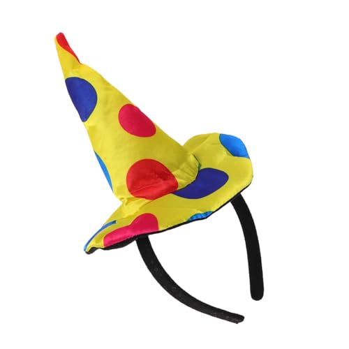 FUNNETOYU 2 Stück Lustige Clown Haarbänder Strapazierfähige Circus Kopfbedeckung Vielseitige Verkleidungsaccessoires für Halloween Karneval Party für Erwachsene und Teens von FUNNETOYU