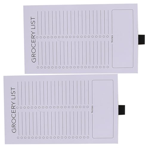 FUNNETOYU 2 Stück Magnetischer Notizblock mit Vollmagnet Rückseite Abreißbare Einkaufsliste für Kühlschrank Praktische Schreibunterlage für Wochenplaner für Haushalt und Büro FUNNETOYU 2 Stück Magnetischer Notizblock mit Vollmagnet Rückseite Abreißbare Einkaufsliste für Kühlschrank Praktische Schreibunterlage für Wochenplaner für Haushalt und Büro von FUNNETOYU