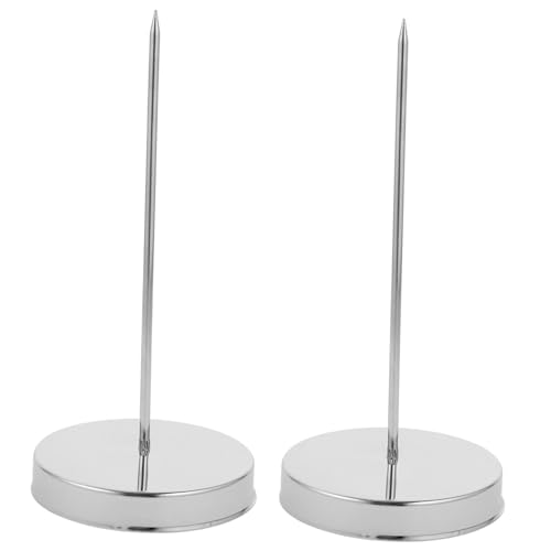 FUNNETOYU 2 Stück Memo Halter Bill Fork Schreibtisch Quittungshalter Multifunktionale Rechnungsspindel für Restaurant Büro und Zuhause FUNNETOYU 2 Stück Memo Halter Bill Fork Schreibtisch Quittungshalter Multifunktionale Rechnungsspindel für Restaurant Büro und Zuhause von FUNNETOYU