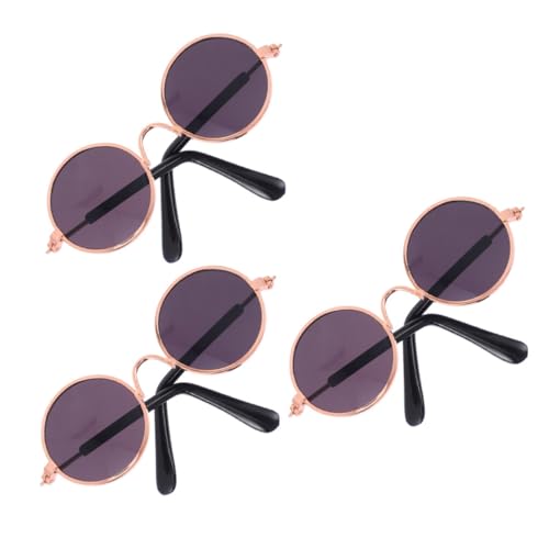 FUNNETOYU 2 Stück Mini Sonnenbrillen für Puppen Langlebige Alloy Brillen Runde Rahmen DIY Puppen Zubehör Geschenkidee FUNNETOYU 2 Stück Mini Sonnenbrillen für Puppen Langlebige Alloy Brillen Runde Rahmen DIY Puppen Zubehör Geschenkidee von FUNNETOYU