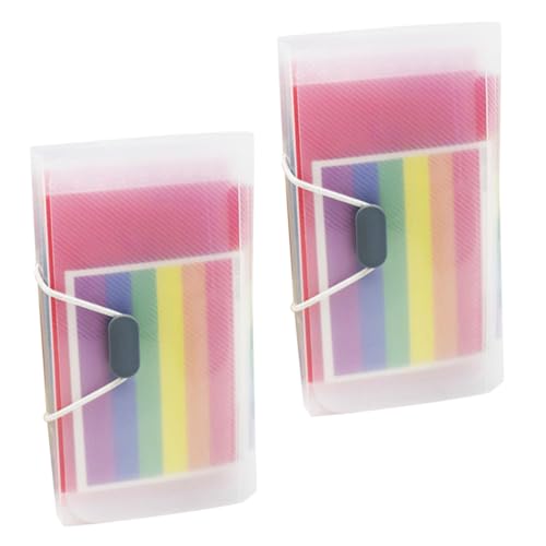 FUNNETOYU 2 Stück Rainbow Fächermappe mit Fächern aus Robustem Kunststoff Zusammenklappbarer Aktenordner für Quittungen und Papiere Praktischer Organizer für Büro Schule und Zuhause FUNNETOYU 2 Stück Rainbow Fächermappe mit Fächern aus Robustem Kunststoff Zusammenklappbarer Aktenordner für Quittungen und Papiere Praktischer Organizer für Büro Schule und Zuhause von FUNNETOYU
