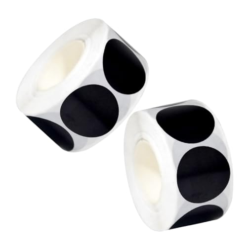 FUNNETOYU 2 Stück Schwarze Runde Klebepunkte aus Kupferpapier Wasserfest Leicht Beschriftbar mit Je Selbstklebenden Etiketten für Büro Küche Aufbewahrung und Gewürzgläser FUNNETOYU 2 Stück Schwarze Runde Klebepunkte aus Kupferpapier Wasserfest Leicht Beschriftbar mit Je Selbstklebenden Etiketten für Büro Küche Aufbewahrung und Gewürzgläser von FUNNETOYU