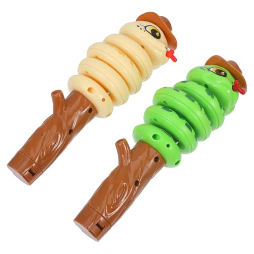 FUNNETOYU 2 Stück Twisty Schlangenspielzeug Party Bag Füllstoffe Partytütenfüller lautes Pfeifen Party-Blowout Schlangenpfeife für Schwingende Schlangenpfeife Tiergeräuschemacher Abs FUNNETOYU 2 Stück Twisty Schlangenspielzeug Party Bag Füllstoffe Partytütenfüller lautes Pfeifen Party-Blowout Schlangenpfeife für Schwingende Schlangenpfeife Tiergeräuschemacher Abs von FUNNETOYU