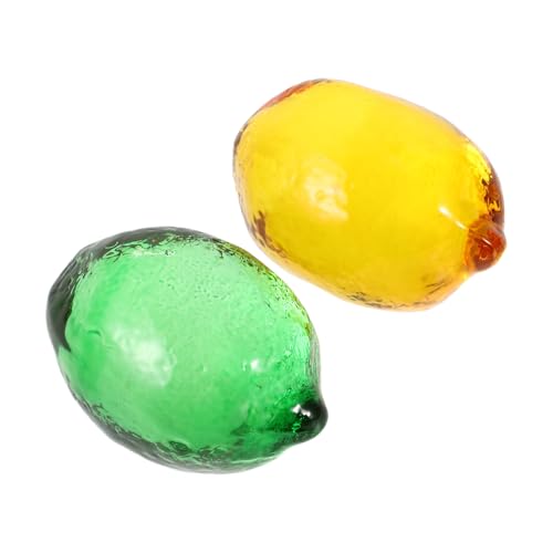 FUNNETOYU 2 Stück Zitronen Skulpturen Künstliche Obst Dekoration für Küchentisch Esszimmer Lemon Thema Deko für Büro Elegante Tischornamente aus Feinem FUNNETOYU 2 Stück Zitronen Skulpturen Künstliche Obst Dekoration für Küchentisch Esszimmer Lemon Thema Deko für Büro Elegante Tischornamente aus Feinem von FUNNETOYU