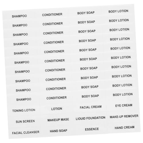 FUNNETOYU 20 Blatt Reise Kosmetik Etiketten Transparente Wasserdichte Aufkleber für Sub Flaschen zur Klassifizierung von Hautpflegeprodukten für Unterwegs Einfachen Organisation FUNNETOYU 20 Blatt Reise Kosmetik Etiketten Transparente Wasserdichte Aufkleber für Sub Flaschen zur Klassifizierung von Hautpflegeprodukten für Unterwegs Einfachen Organisation von FUNNETOYU